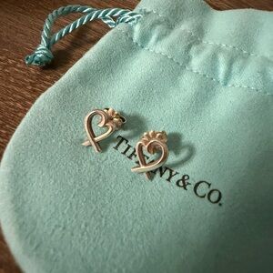 Tiffany & Co. Sterling Silver Paloma Picasso Heart Earrings